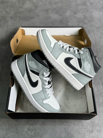 ( Chính Hãng ) Giày Nike Air Jordan 1 Mid ‘Light Smoke Grey’ 554724-078