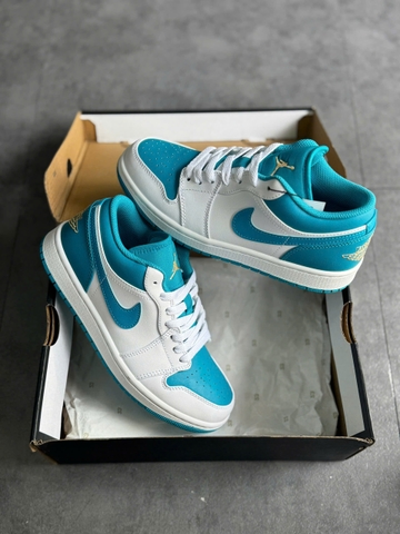 (Chính Hãng) Giày Nike Air Jordan 1 Low 'Aquatone' 553558-174