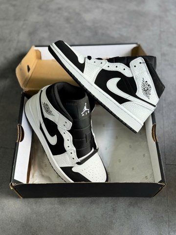 ( Chính Hãng ) Giày Nike Air Jordan 1 Retro Mid ‘Tuxedo’ 554724-113