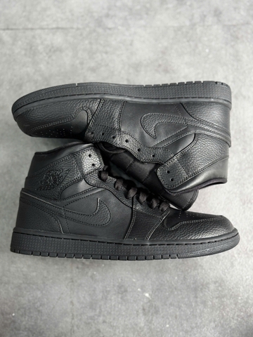 (chính hãng) Air Jordan 1 Mid ‘Triple Black’ 2020 554724-091