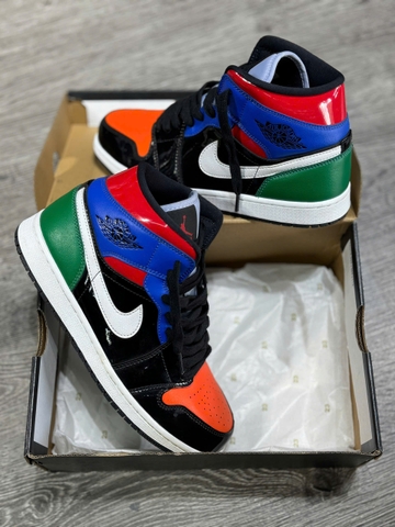 (Chính Hãng) Giày sneaker nike air jordan 1 mid se " multi patent" cv5276-001