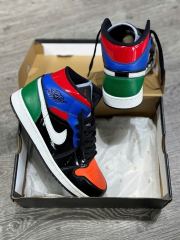 (Chính Hãng) Giày sneaker nike air jordan 1 mid se " multi patent" cv5276-001