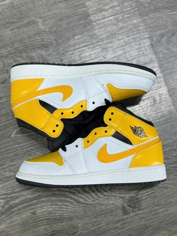( Chính hãng ) Giày Nike Air Jordan 1 Mid GS ‘University Gold’ 554725-170