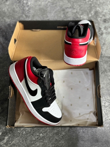 (Chính Hãng) Giày nam Air Jordan 1 Low Black Toe 553558-116