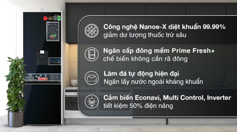 Tủ lạnh Panasonic Inverter 325 lít NR-BV361WGKV