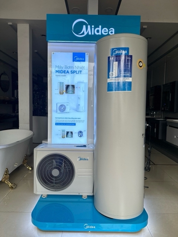 Máy nước nóng bơm nhiệt Heat Pump Midea 200 Lít MT-200R26E20 + MHW-FW3 (2 khối)