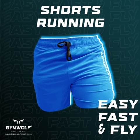 Quần Chạy Bộ Easy Fast & Fly Thương Hiệu Gymwolf chất liệu vải dệt mềm mịn và Cực kỳ nhẹ Wolf 48 