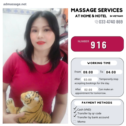 Number 916: MASSAGE SERVICES AT HOME AND HOTEL IN HO CHI MINH CITY