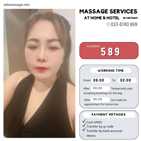 Number 589: MASSAGE SERVICES AT HOME AND HOTEL IN DA NANG (VIETNAM)