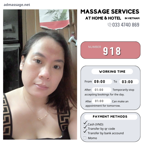 NUMBER 918: MASSAGE AT HOME HO CHI MINH VIETNAM