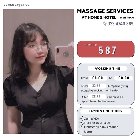 Number 587: MASSAGE SERVICES AT HOME AND HOTEL IN DA NANG (VIETNAM)