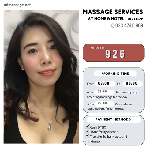 Number 926: MASSAGE SERVICES AT HOME AND HOTEL IN HO CHI MINH CITY