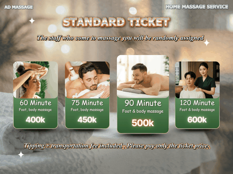 MASSAGE SERVICES AT HOME AND HOTEL IN VIETNAM