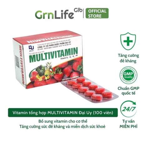 Vitamin tổng hợp Multivitamin DAIUY - Bổ sung vitamin, tăng cường sức đề kháng và miễn dịch