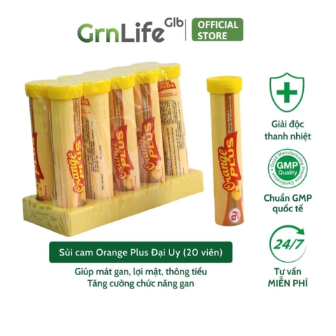 C Sủi vitamin Orange Plus Đại Uy hương cam - Tăng cường sức đề kháng, giảm mệt mỏi, giải độc cơ thể