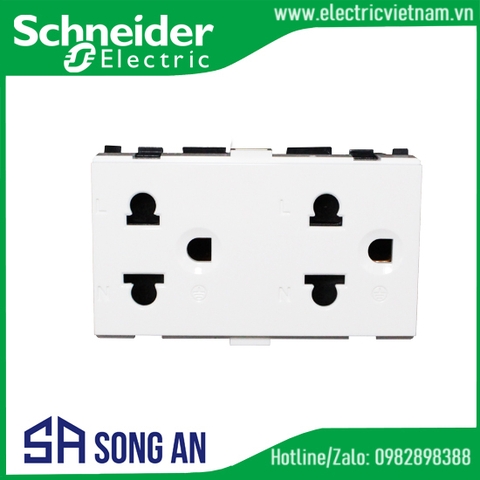Ổ cắm đôi 3 chấu 16A