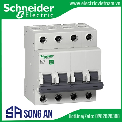 Easy9 MCB 4P 4.5kA 400V
