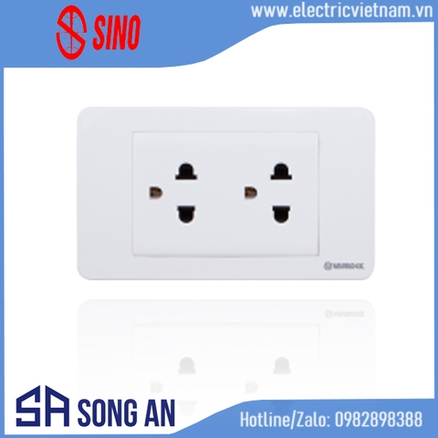 Ổ cắm đôi 3 chấu S18A