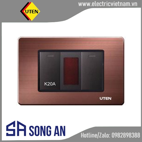 Bộ công tắc 20A kèm đèn báo đỏ và công tắc đơn 1 chiều
