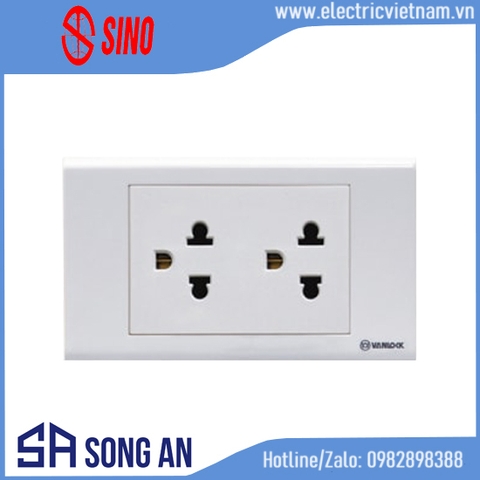 Ổ đôi 3 chấu S18
