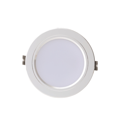 Đèn LED Âm trần Downlight Đổi màu 9W viền bạc