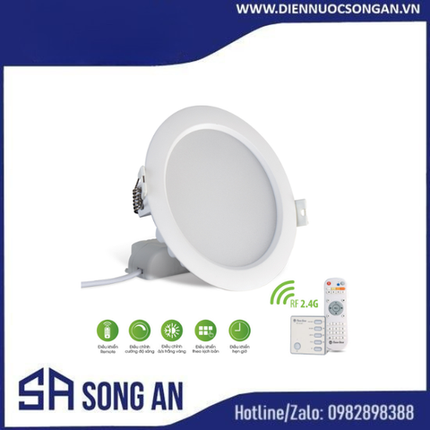 Đèn LED âm trần Downlight 110/9W - Remote