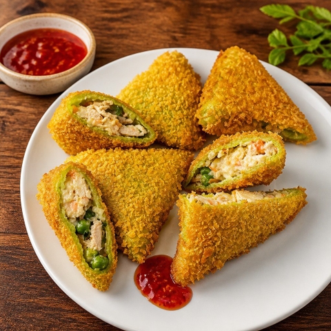 Samosa Tôm Thịt - Vỉ 400gr (16cái)