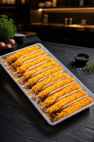 Tôm Tempura Tẩm Bột - 250gr (10con)