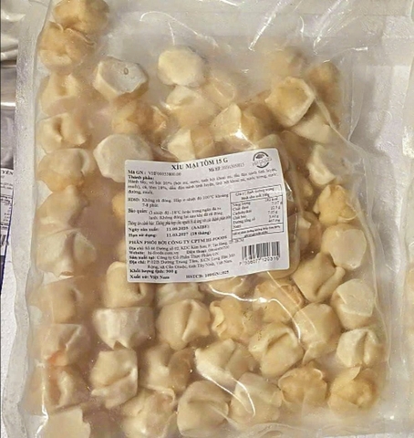 Xíu Mại Tôm - Gói 900gr (60viên)