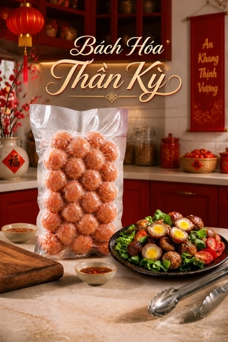 Nem Nướng Trứng Cút - 500gr (15viên)