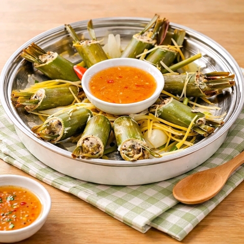 Ốc Nhồi Ống Lam - Vỉ (20ống)
