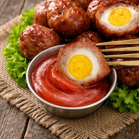 Nem Nướng Trứng Cút - 500gr (15viên)