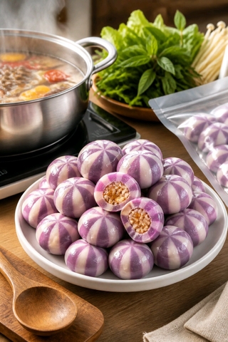 Viên Thả Lẩu Tím - 500gr