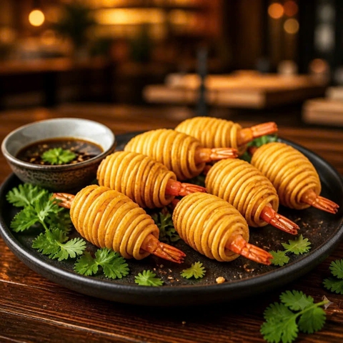 Tôm Cuộn Khoai Tây - 300gr (10con)