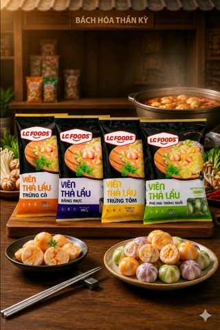 Viên Thả Lẩu Cam - 500gr