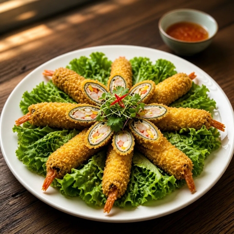 Tôm Cuộn Rong Biển - 350gr (10cái)