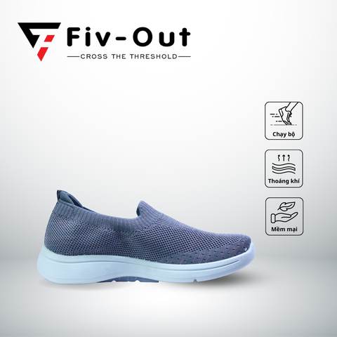Giày thể thao chạy bộ siêu nhẹ đế mềm Fiv Out S1 FV16 Gray sneakers