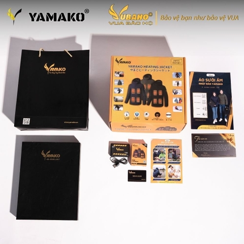 Áo Sưởi Ấm Ghile Super modern Yamako 21 Vùng Sưởi Nhiệt nhiều vùng sưởi nhất thị trường