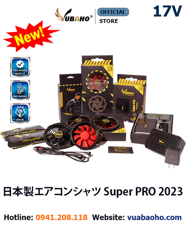 Bộ Phụ kiện Áo điều hoà Yamako Nhật Bản Super Pro 17V - 30.000MAH
