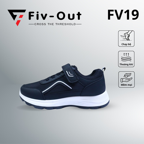 Giày thể thao NAM Fiv out FV19 chống trơn trượt màu Đen Sports shoes for men