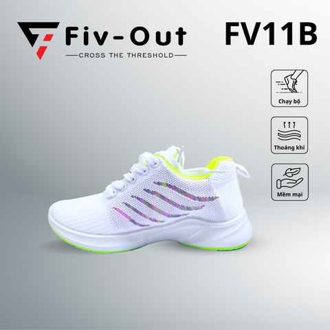 Giày  thể thao Fiv Out FV11B Nữ Trắng - Tím White mixed purple sneakers