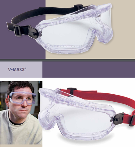 Kính bảo vệ mắt, kính bảo hộ lao động chống hoá chất Honeywell V Maxx