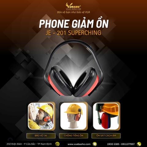 Tai nghe - Phone chụp tại chống ồn JE-201 chống ồn JE 201 SupperChing