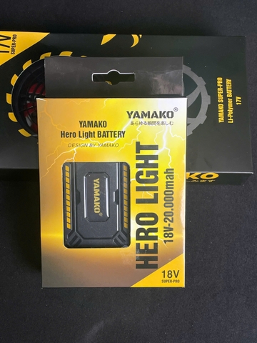 PIN ÁO ĐIỀU HÒA YAMAKO HERO LIGHT 18V-20.000MAH
