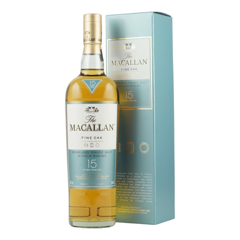 Rượu whisky đơn Scotland Macallan 15 năm