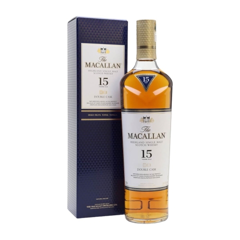 Rượu whisky đơn Scotland Macallan 15 năm Double Cask