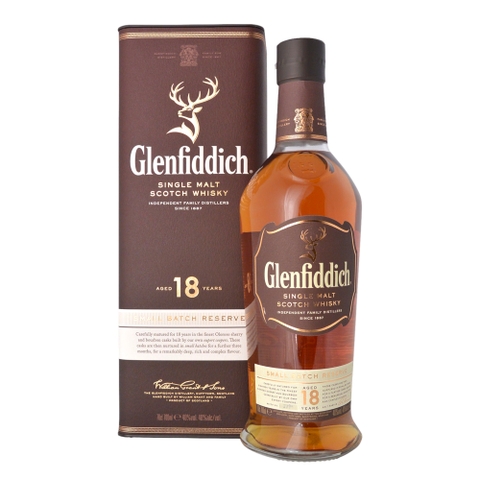 Rượu whisky đơn Scotland Glenfiddich Small Batch Reserved 18 năm