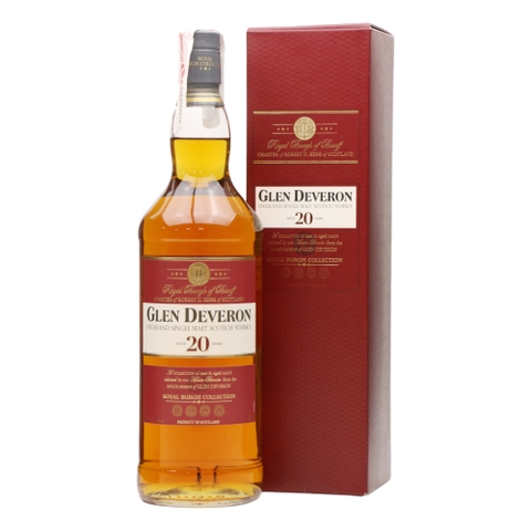 Rượu whisky đơn Scotland Glen Deveron Royal Burgh Collection 20 năm