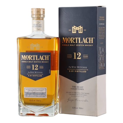 Rượu whisky đơn Scotland Mortlach The Wee Witchie 12 năm