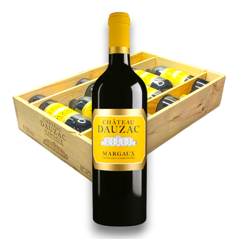 Rượu vang đỏ Pháp Chateau Dauzac 2016 thùng gỗ 6 chai / GCT1